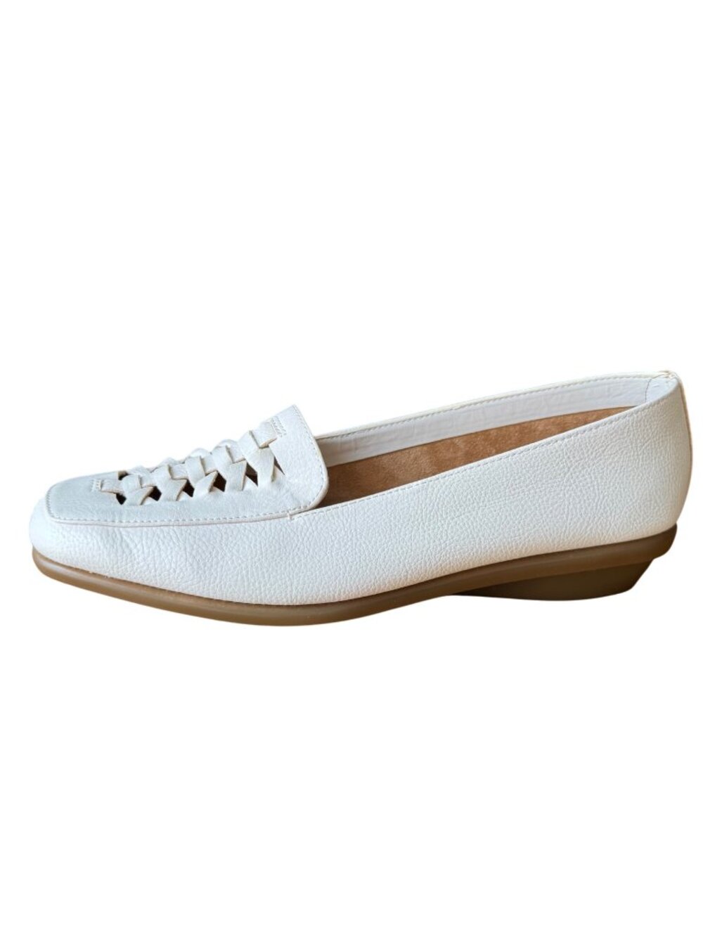 A2 Aerosoles Flats Alabaster White Loafers Slip-On Comfort Shoes Size 9M